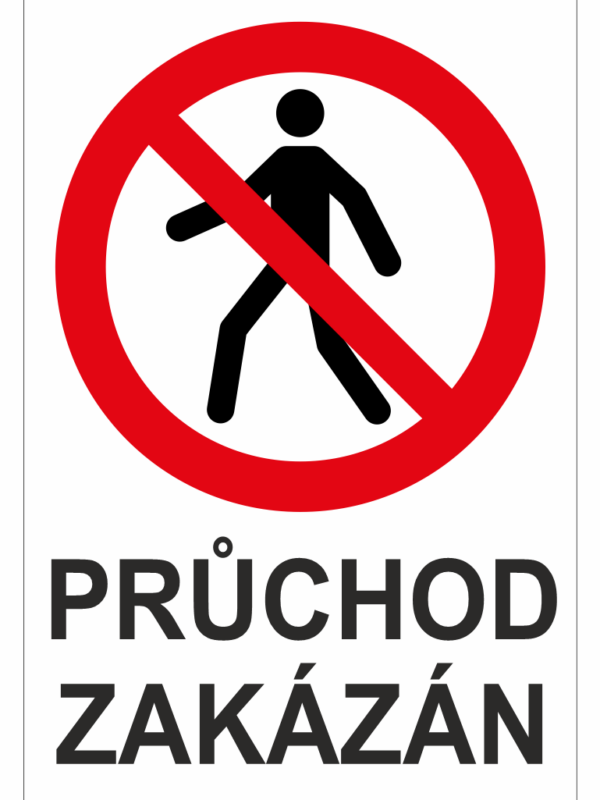 Výměnná tabulka  - Průchod zakázán