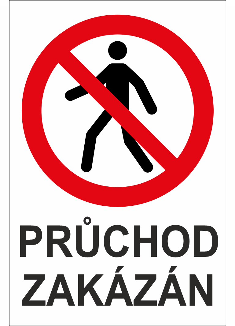 VMT22 Výměnná tabulka - Průchod zakázán - Obrázek 1