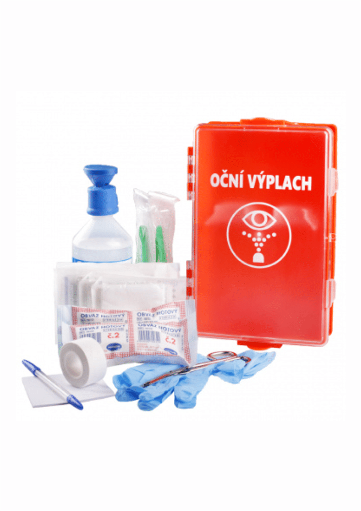 VYPLN01 Stanica EYEWASH na výplach očí – s náplňou pri poranení oka – Obrázok 1