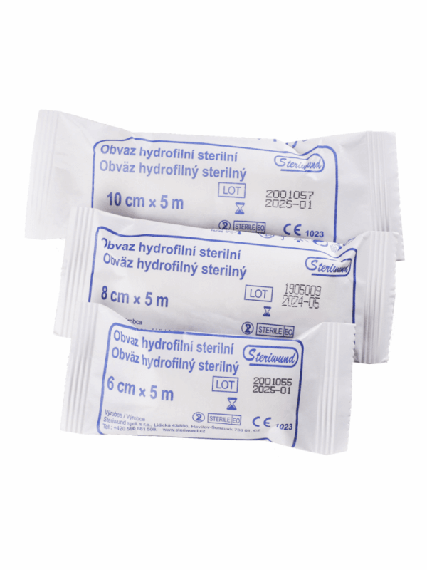 Obvaz hydrofilní pletený - sterilní