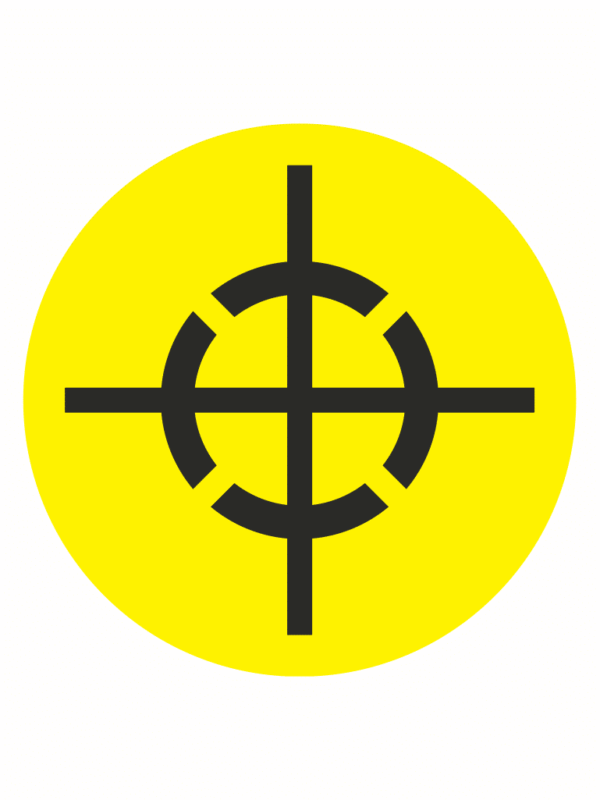 Značení strojů a zařízení: Těžiště (Symbol)