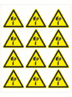 Nebezpečí špičatý předmět ISO 7010 - Obrázek 2