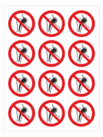 Zákaz vstupu s kovovými implantáty ISO 7010 - Obrázek 2