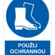 Použij ochrannou obuv ISO 7010