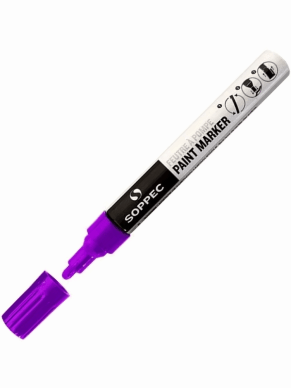 Barevný průmyslový popisovač fialový