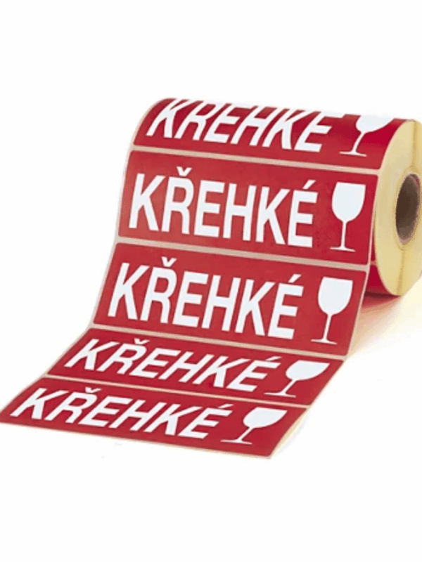 Přepravní štítek KŘEHKÉ
