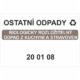 Ostatní odpady 200108 - Biologicky rozložitelný .....