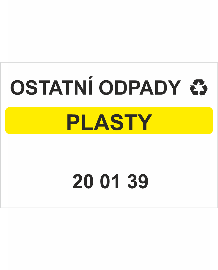 ostatní odpady 200139 Ostatní odpady 200139 - Plasty - Obrázek 1
