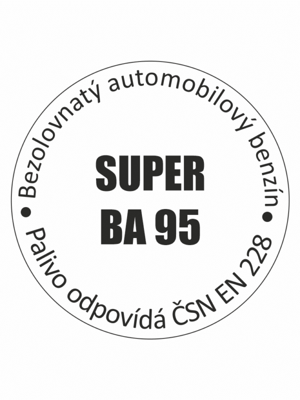 Označení paliv SUPER BA 95