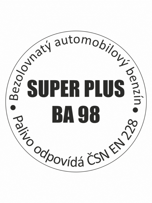 Označení paliv SUPER PLUS BA 98