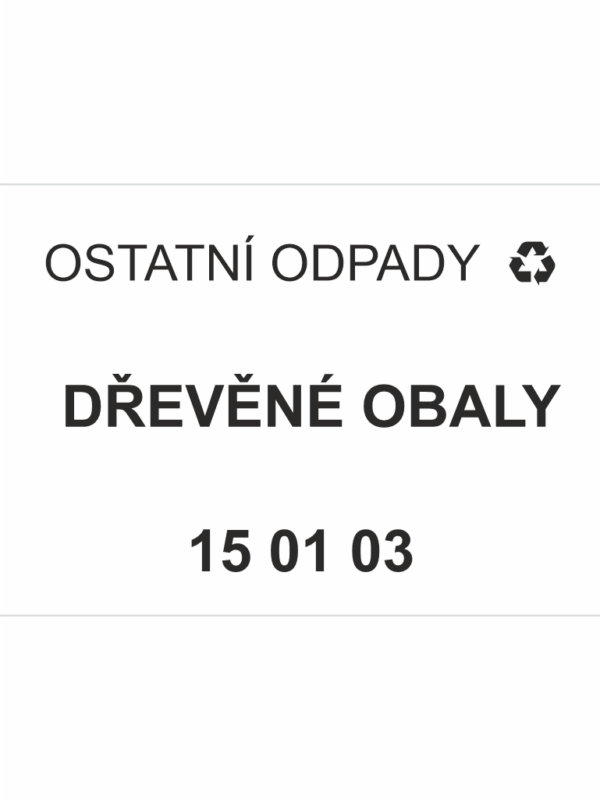 Ostatní odpady 150103 - Dřevěné obaly
