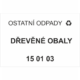 Ostatní odpady 150103 - Dřevěné obaly