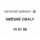 Ostatní odpady 150106 - Směsné obaly
