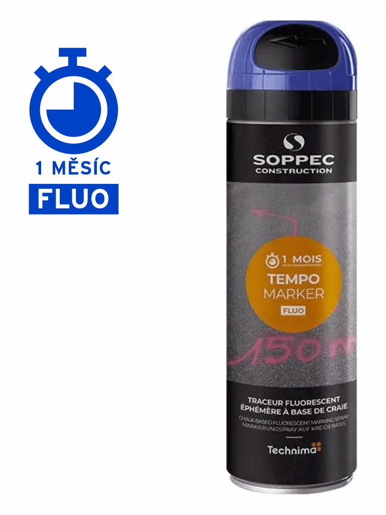 141719 Fluorescenční sprej TEMPO MARKER - modrý - Obrázek 1