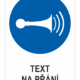 Použít houkačku - Váš text