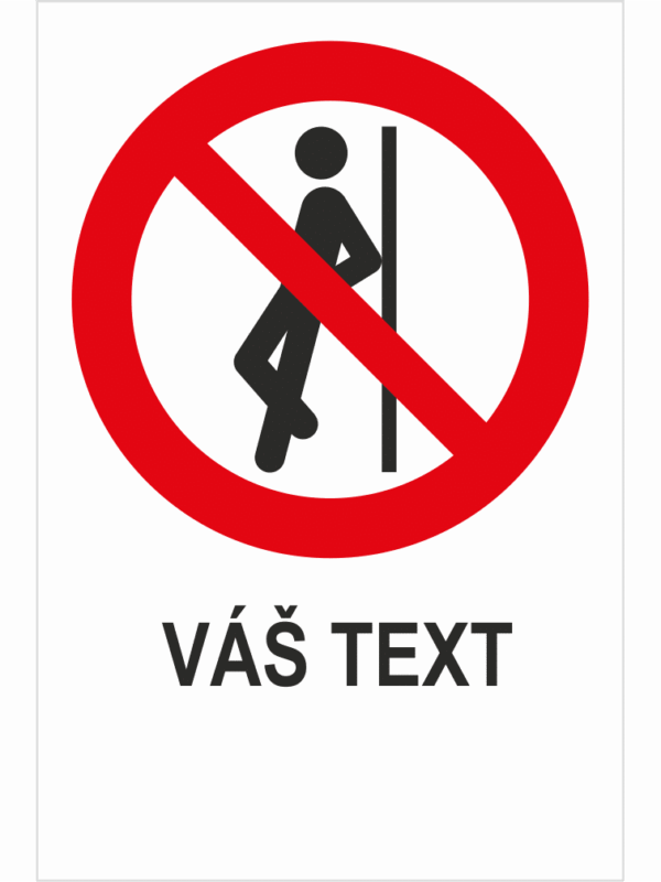 Neopierať sa – Váš text
