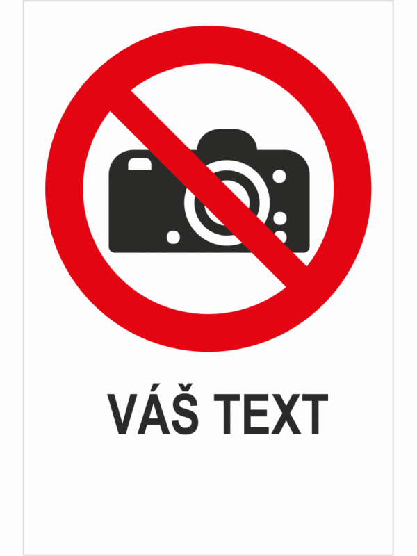 Nefotografovať - Váš text