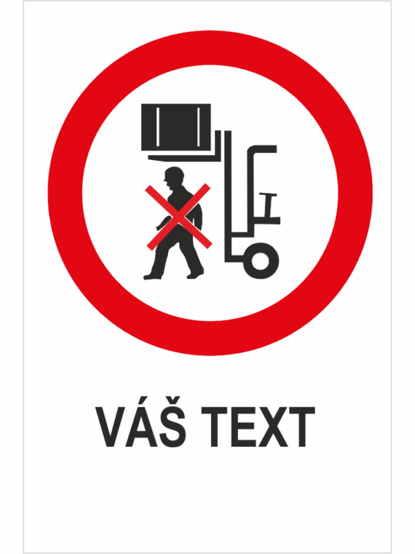 Nedostávajte sa pod zdvihnutú záťaž - Váš text