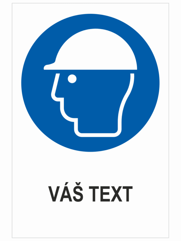 Nosiť ochranu hlavy – Váš text