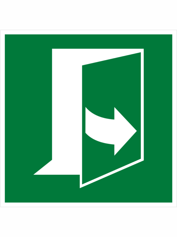 OTEVÍRÁNÍ DVEŘÍ TAHEM NA LEVÉ STRANĚ ISO 7010