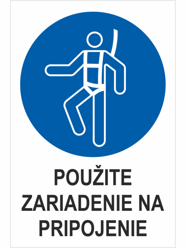 Použiť výstroj na upútanie – Váš text