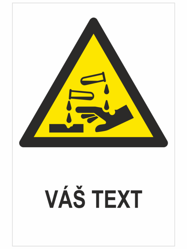 VÝSTRAHA Žieravé ISO 7010 - Váš text
