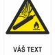 Tlakové fľaše ISO 7010 – Váš text