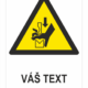 Rozdrvenie rúk medzi nástrojmi ohraňovacieho lisu ISO 7010 – Váš text