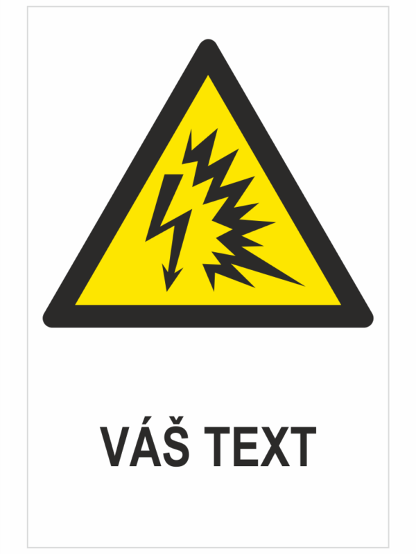 Elektrický výboj ISO 7010 - Váš text