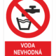 Voda nevhodná na pitie ISO 7010