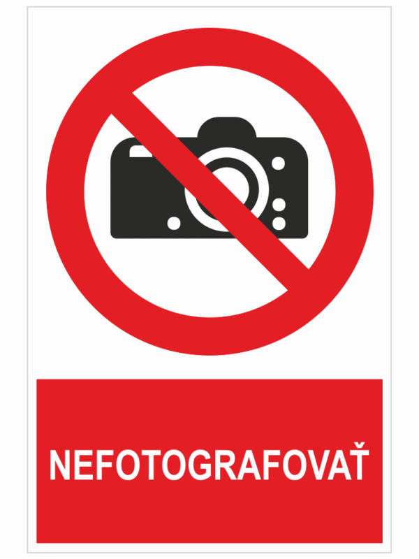 Nefotografovať ISO 7010