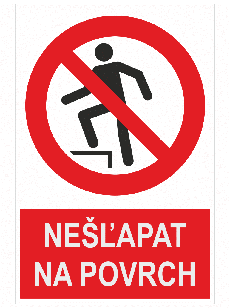 sk241044 Nešliapať na povrch ISO 7010 – Obrázok 1