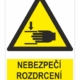 Nebezpečí rozdrcení ruky - ISO 7010