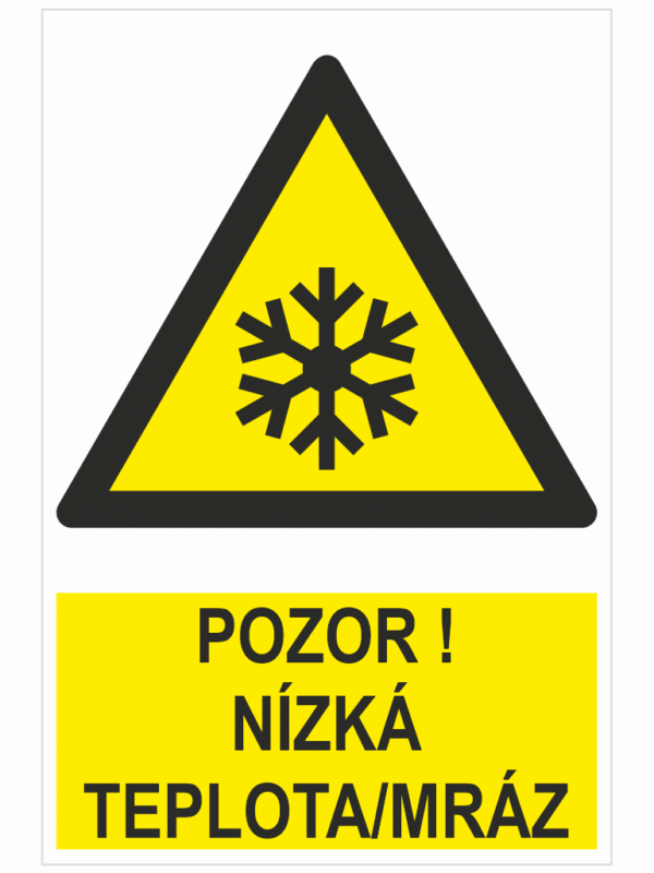 POZOR ! NÍZKÁ TEPLOTA/MRÁZ - ISO 7010