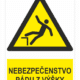 Nebezpečenstvo pádu z výšky ISO 7010
