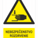 Nebezpečenstvo rozdrvenia ruky – ISO 7010