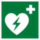 Automatizovaný externý defibrilátor (AED) ISO 7010