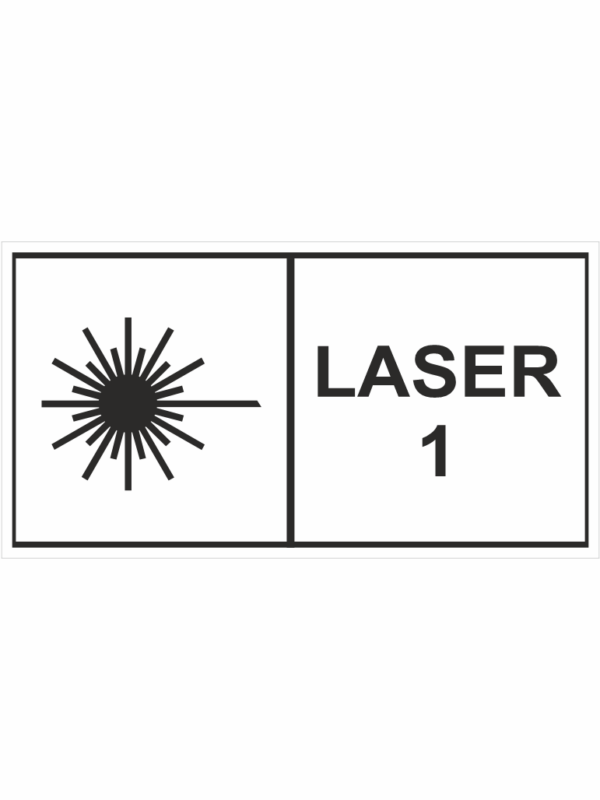 Výstražná tabulka Laser 1