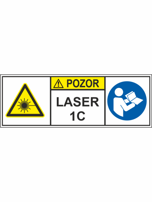 Tabulka POZOR Laser 1C