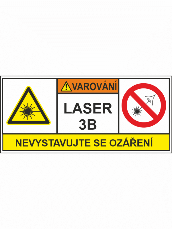 VAROVÁNÍ Laser 3B