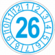 Kalibračný štítok s dátumom - 26