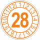 Kalibračný štítok s dátumom - 28