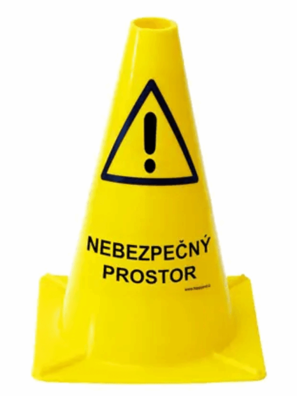 Výstražný bezpečnostní kužel - Nebezpečný prostor