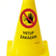 Výstražný bezpečnostní kužel -  Vstup zakázán