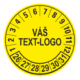 Kontrolní štítek 26-31 Váš text/logo žlutý