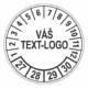 Kontrolní štítek 27-30  Váš text/logo