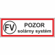 Pozor solárny systém