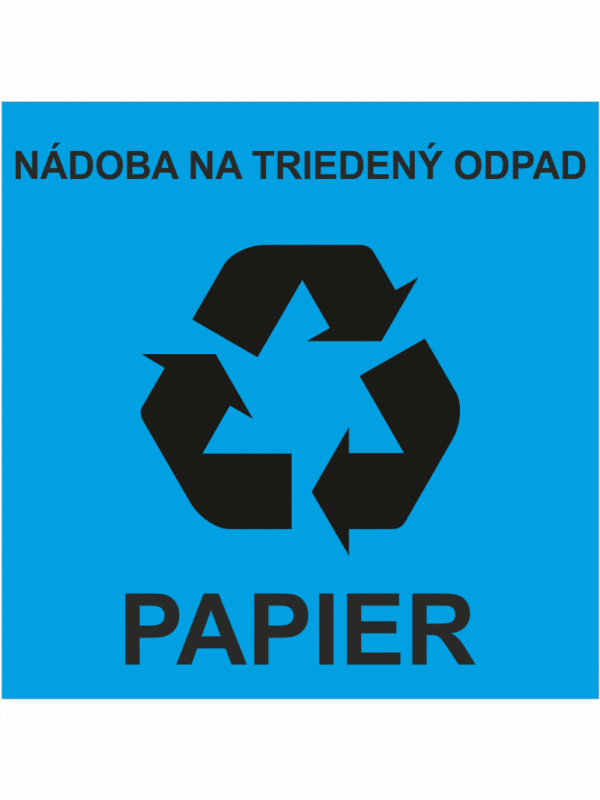 Nádoba na triedený odpad – papier