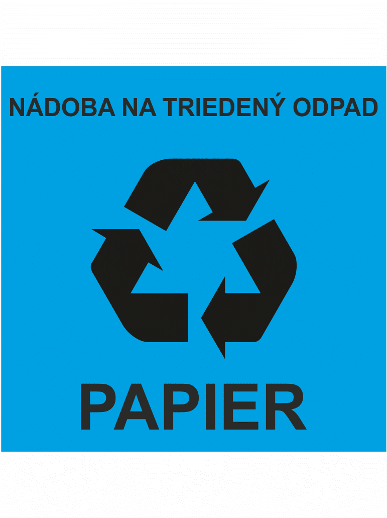 sk454009 Nádoba na triedený odpad – papier – Obrázok 1