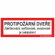 PROTIPOŽÁRNÍ DVEŘE Zaklínování, seřizování... - text